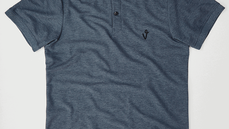 VICE POLO V-LOGO DARK BLUE